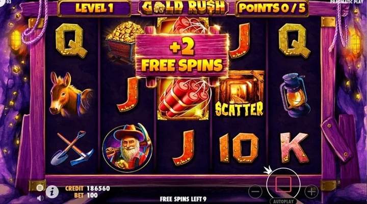 Giros Gratis de la Slots Gold Rush